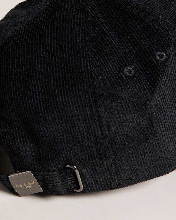 Casquette Ted Baker Corduroy Noir Homme | HAJ-61740865